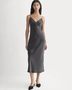 Bias Cut Slip Dress in Silk Charmeuse