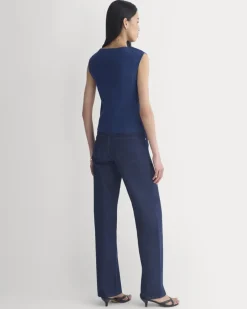 Boat-Neck Ribbed Knit
