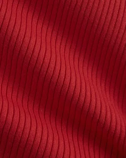 Boat-Neck Ribbed Knit