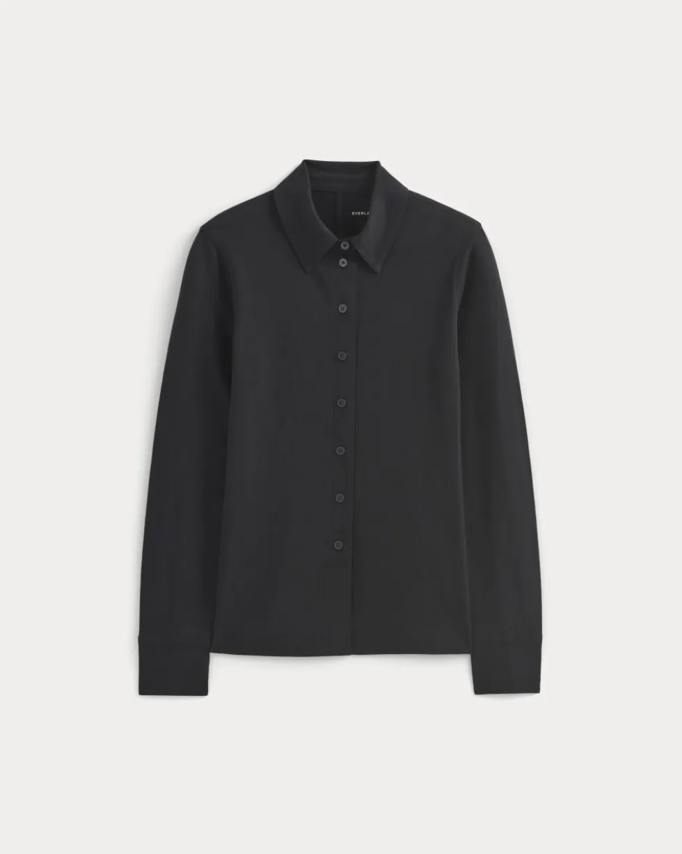 Button-Up Shirt in Essential Cotton