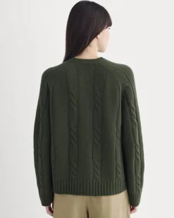 Cable Cardigan in Extrafine Luxe Merino