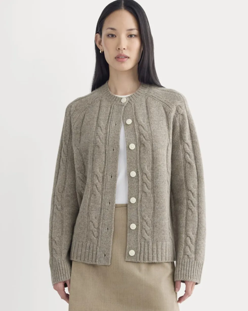 Cable Cardigan in Extrafine Luxe Merino
