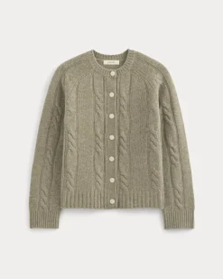 Cable Cardigan in Extrafine Luxe Merino