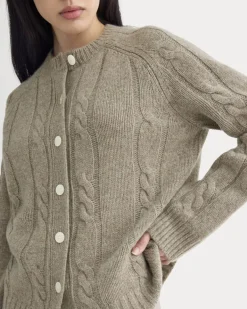 Cable Cardigan in Extrafine Luxe Merino
