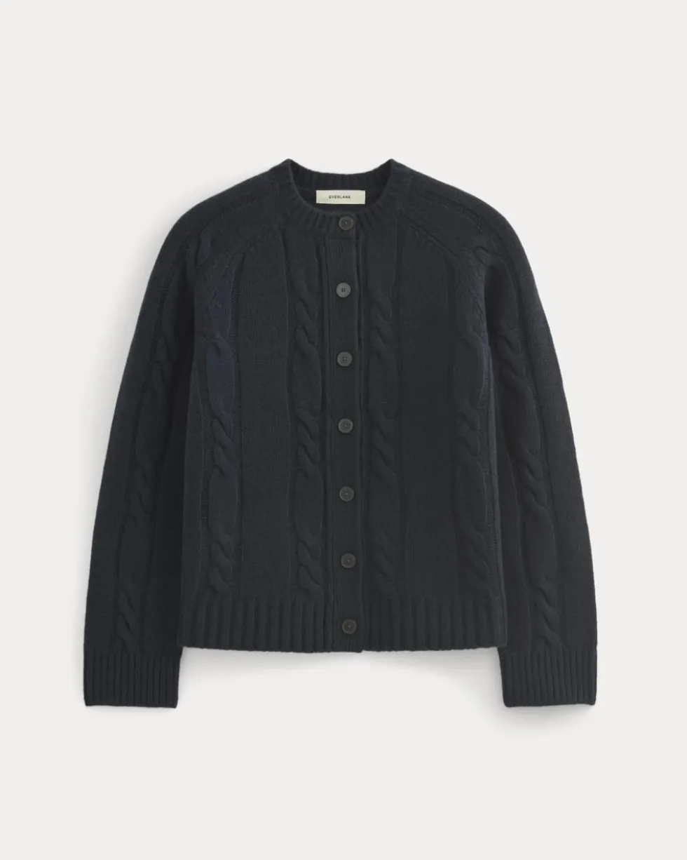 Cable Cardigan in Extrafine Luxe Merino