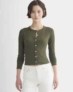 Cardigan in Pointelle