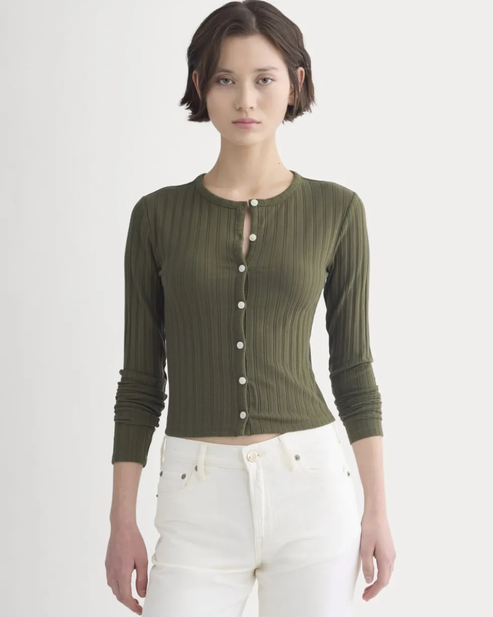 Cardigan in Pointelle
