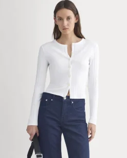 Cardigan in Pointelle