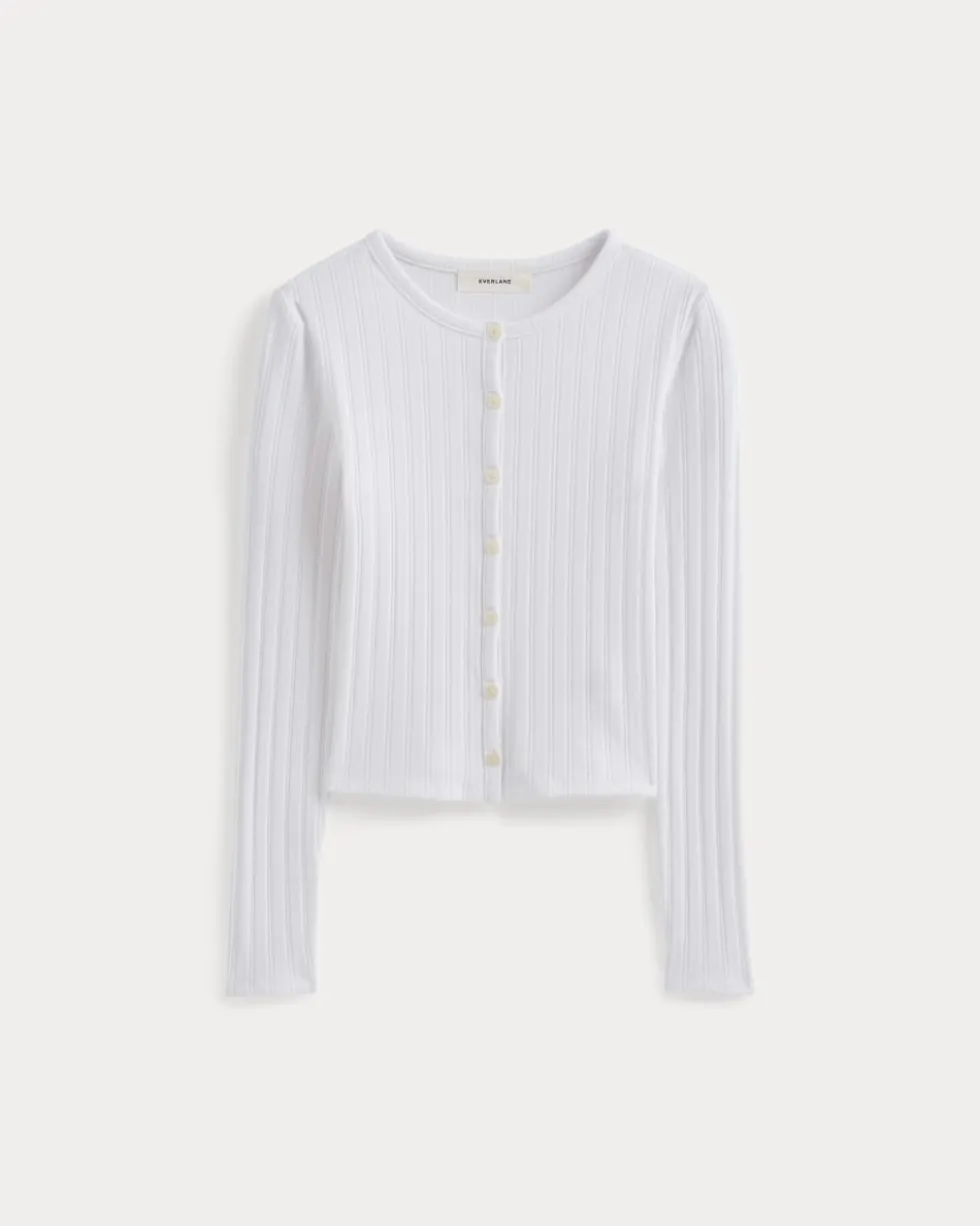Cardigan in Pointelle