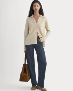 Cashmere Button-Up Shirt