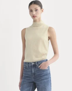 Cashmere Funnel-Neck Tank