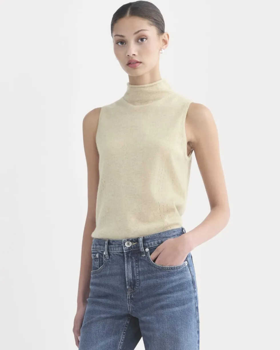 Cashmere Funnel-Neck Tank
