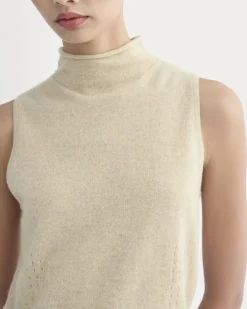 Cashmere Funnel-Neck Tank