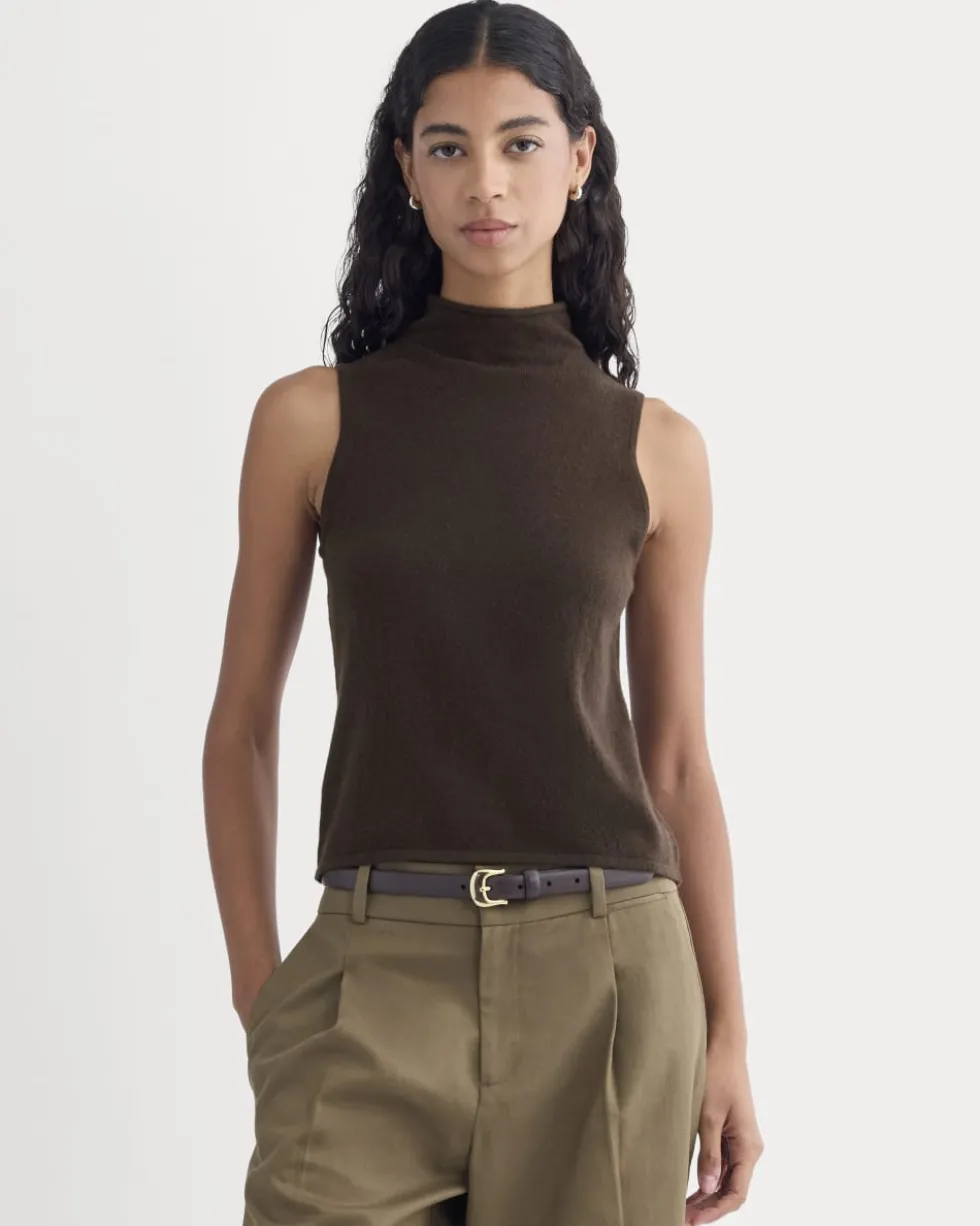 Cashmere Funnel-Neck Tank