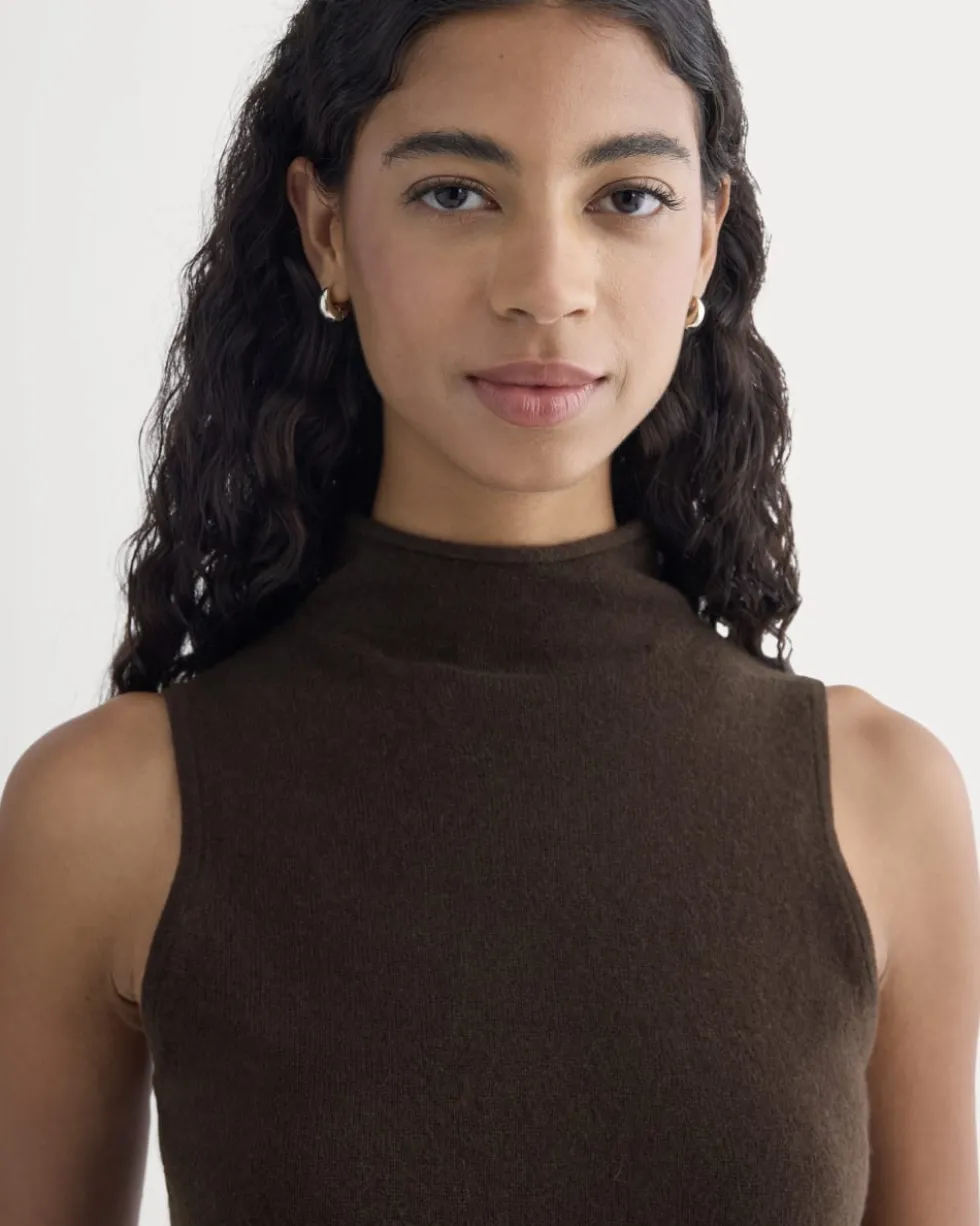 Cashmere Funnel-Neck Tank