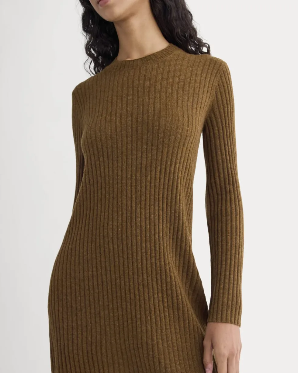 Cashmere Long-Sleeve Mini Dress