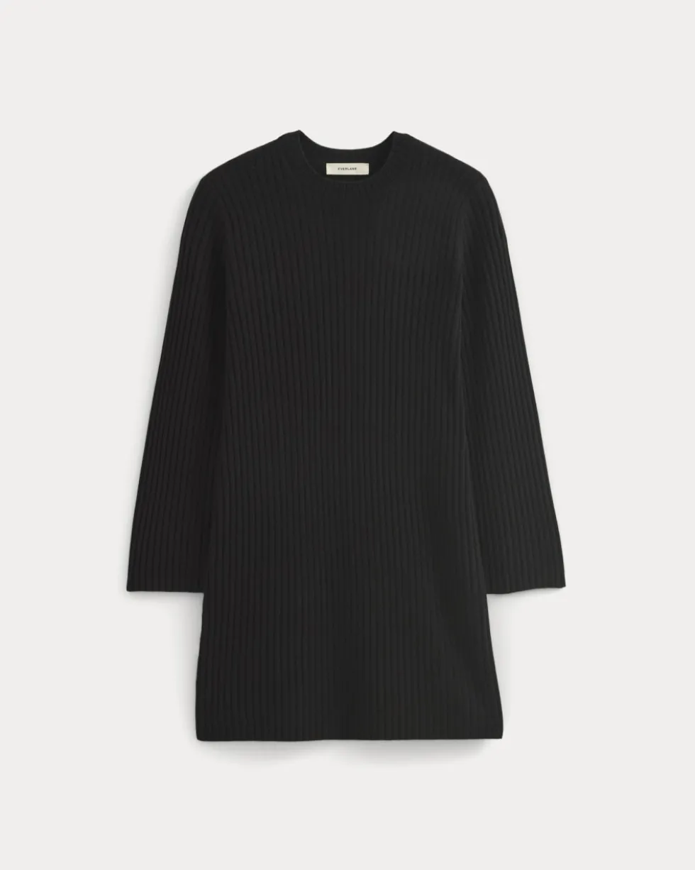 Cashmere Long-Sleeve Mini Dress