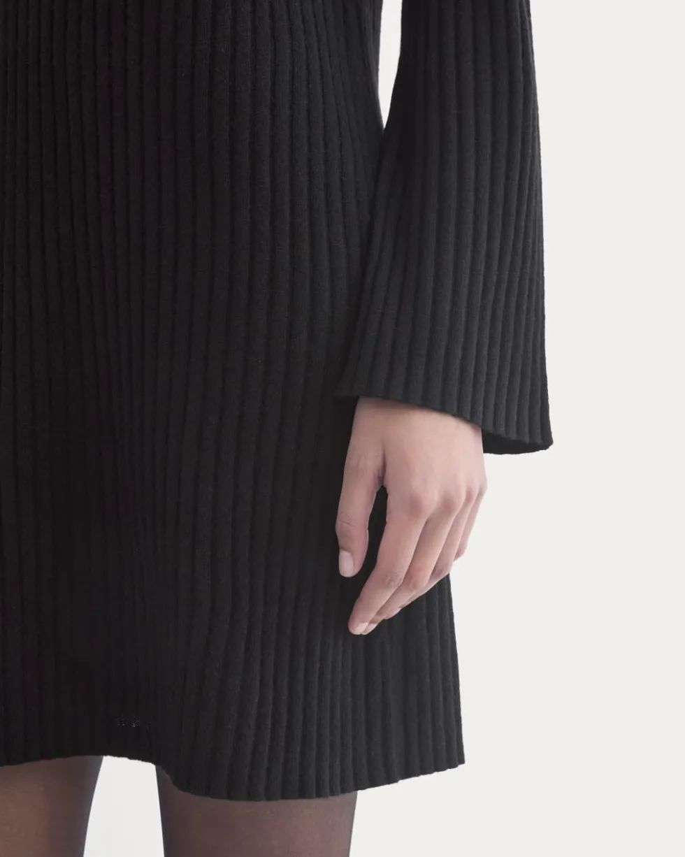 Cashmere Long-Sleeve Mini Dress