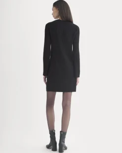 Cashmere Long-Sleeve Mini Dress