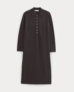 Cashmere Polo Midi Dress