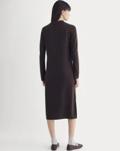 Cashmere Polo Midi Dress