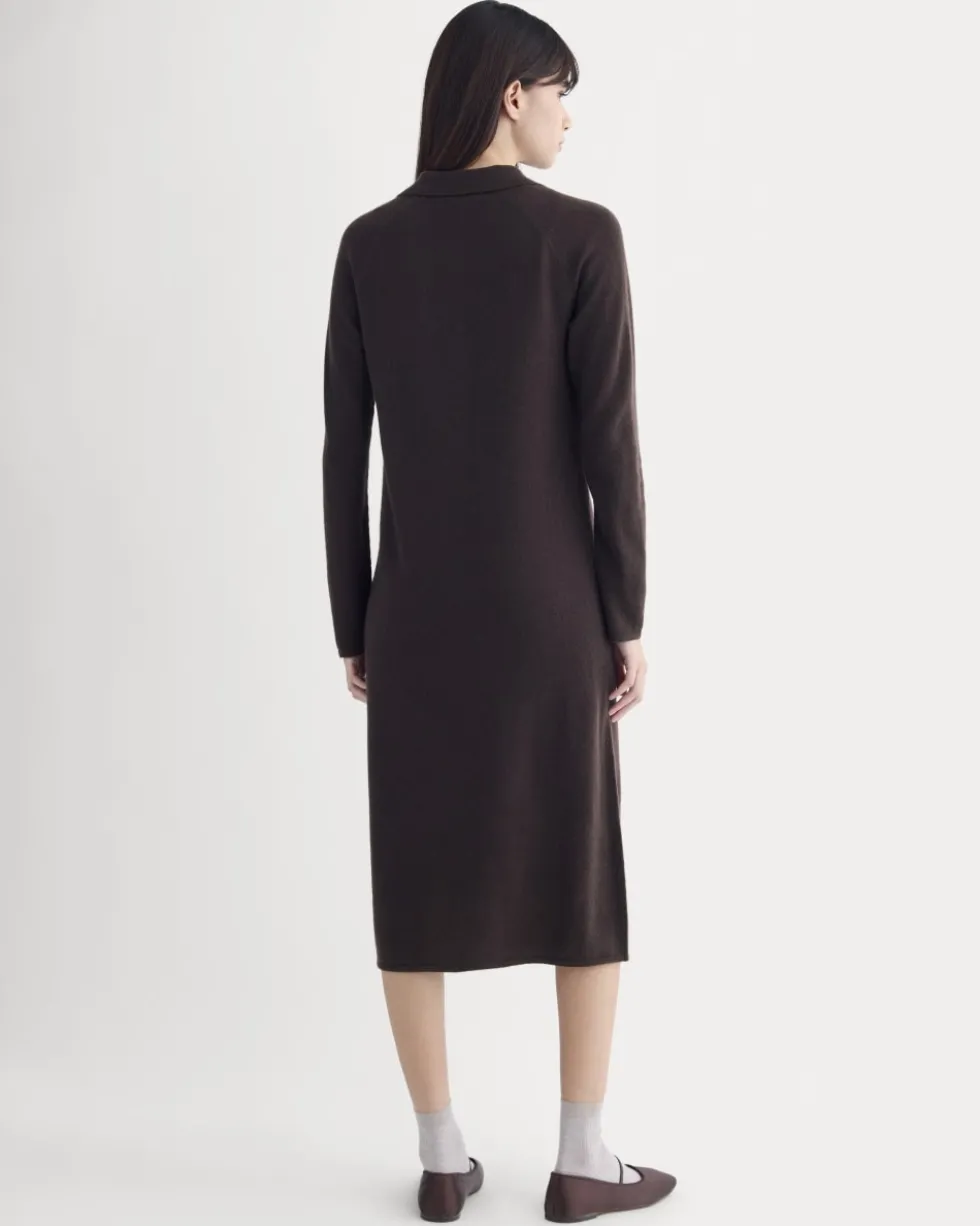 Cashmere Polo Midi Dress