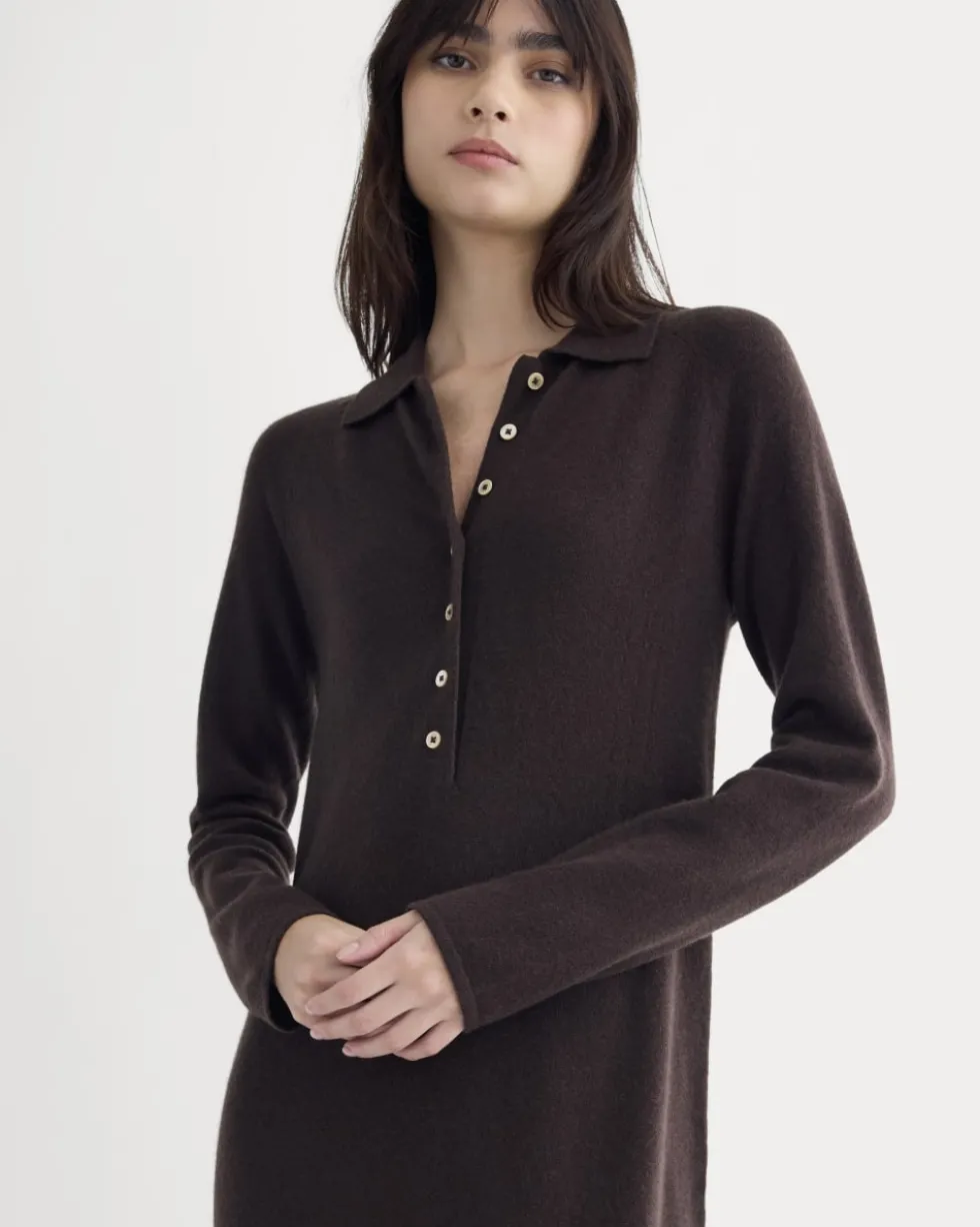 Cashmere Polo Midi Dress