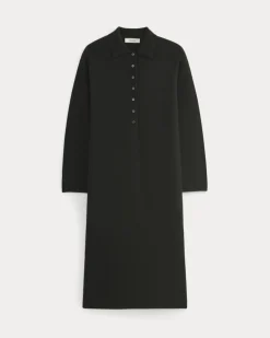 Cashmere Polo Midi Dress