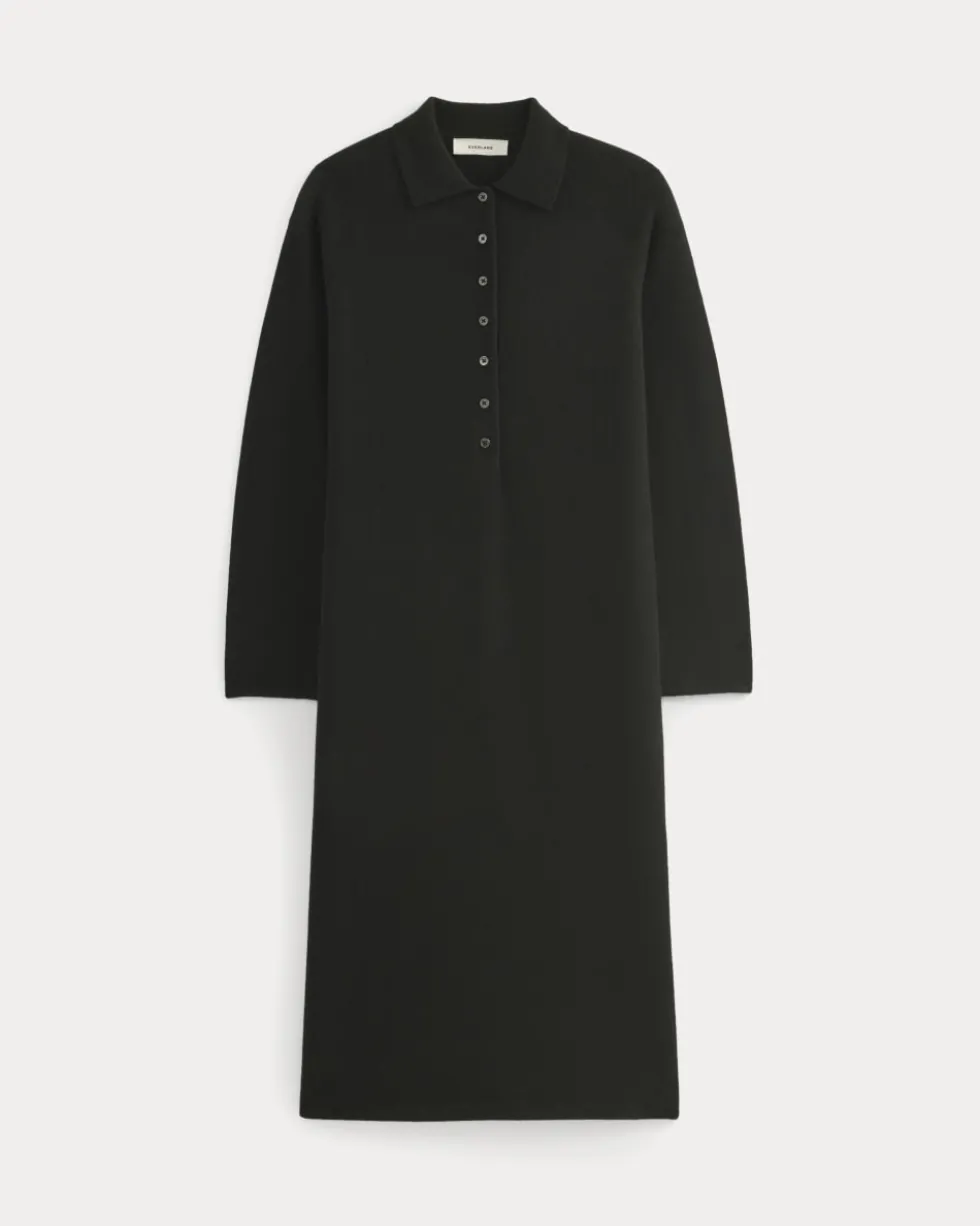 Cashmere Polo Midi Dress