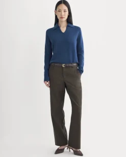 Cashmere Polo Sweater