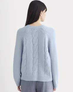 Cloud Cable V-Neck Sweater
