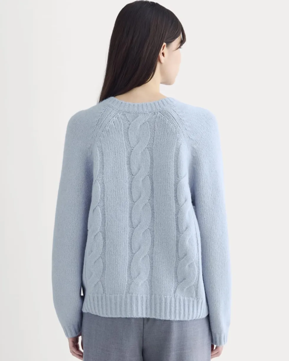 Cloud Cable V-Neck Sweater