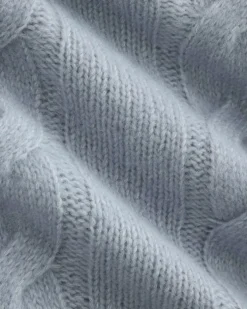 Cloud Cable V-Neck Sweater