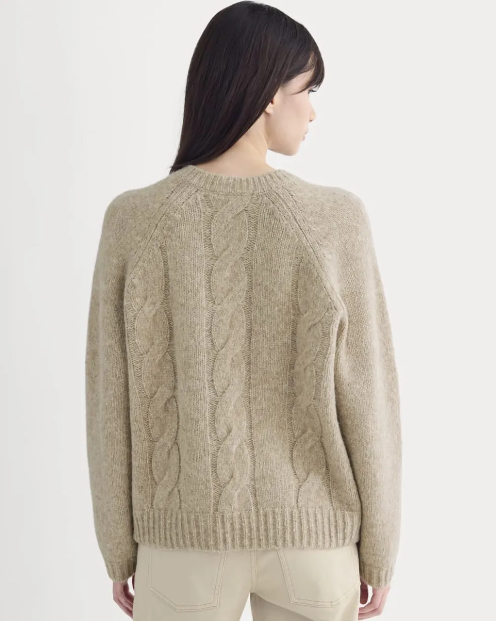 Cloud Cable V-Neck Sweater