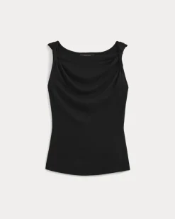 Cowl Neck Twist Tank in Butterluxe
