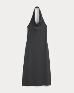 Cowlneck Halter Dress in Butterknit