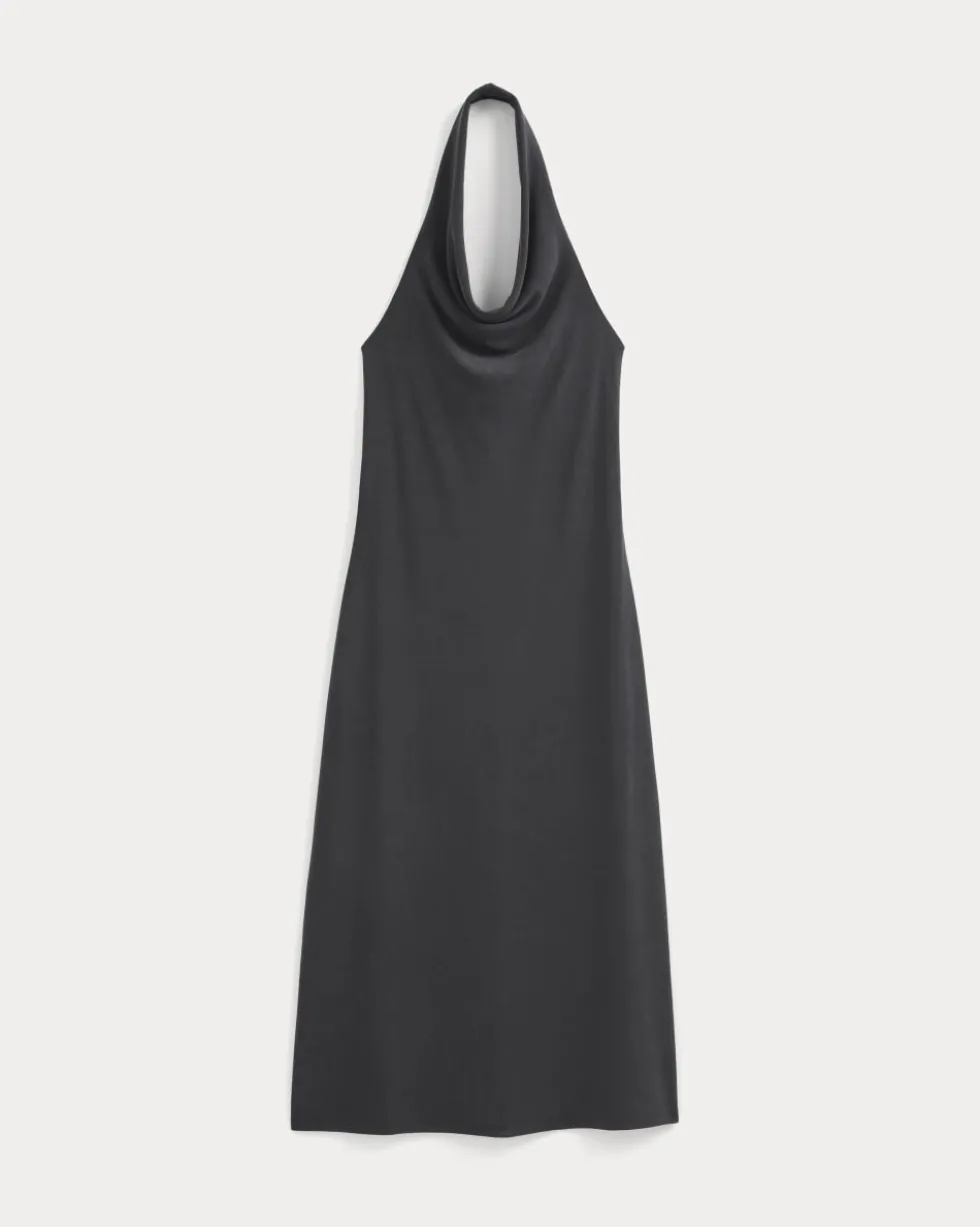 Cowlneck Halter Dress in Butterknit