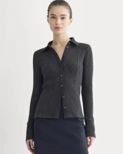 Cozy Rib Button-Up