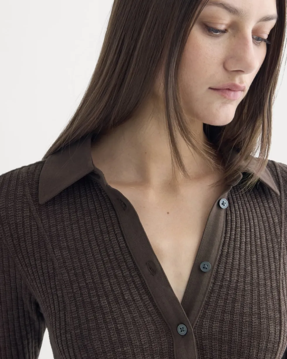 Cozy Rib Button-Up