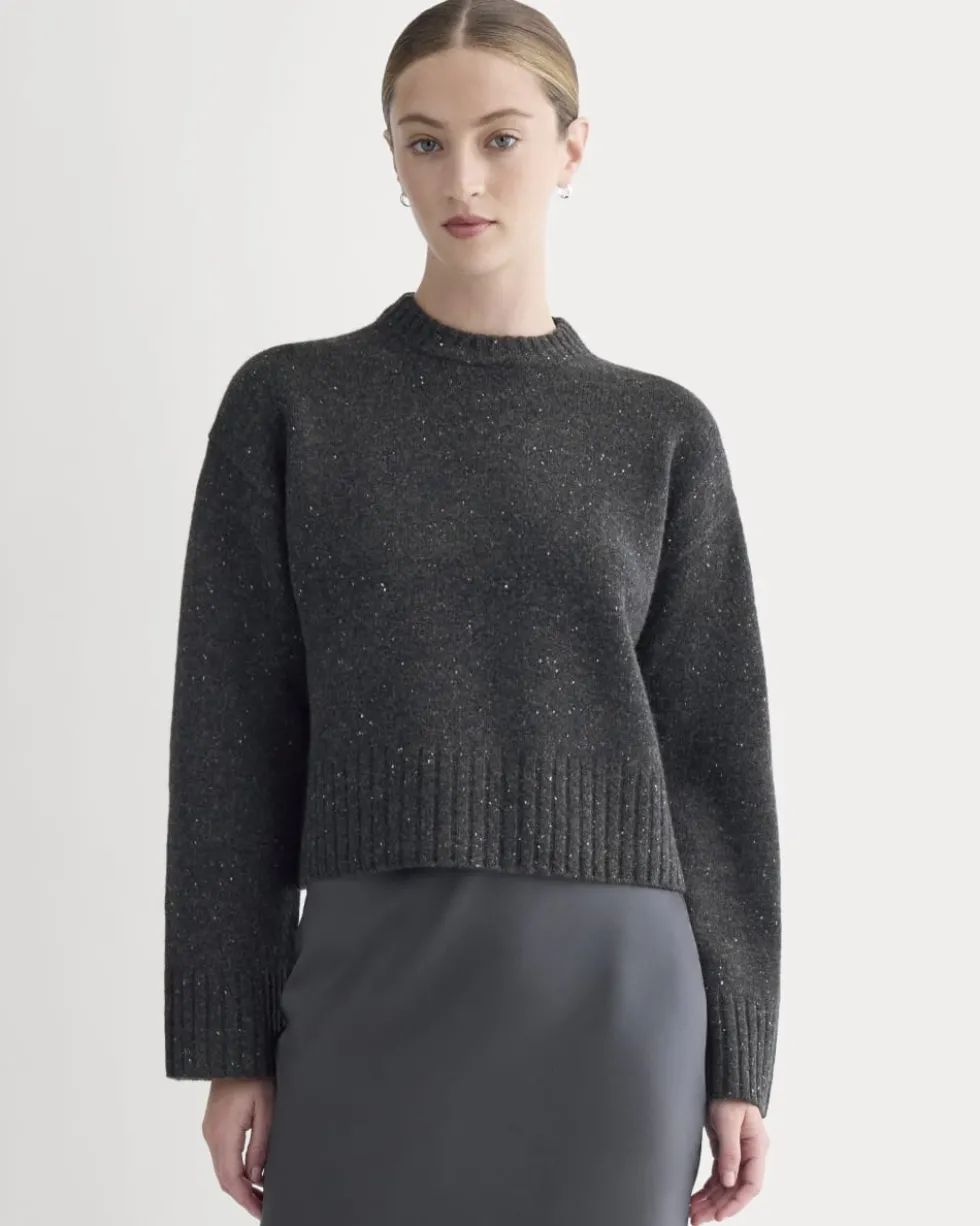 Cropped Boxy Crew in Luxe Merino