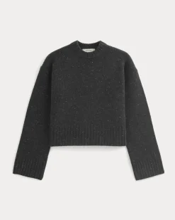 Cropped Boxy Crew in Luxe Merino