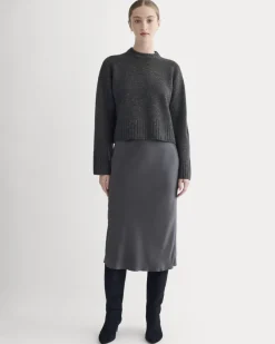Cropped Boxy Crew in Luxe Merino