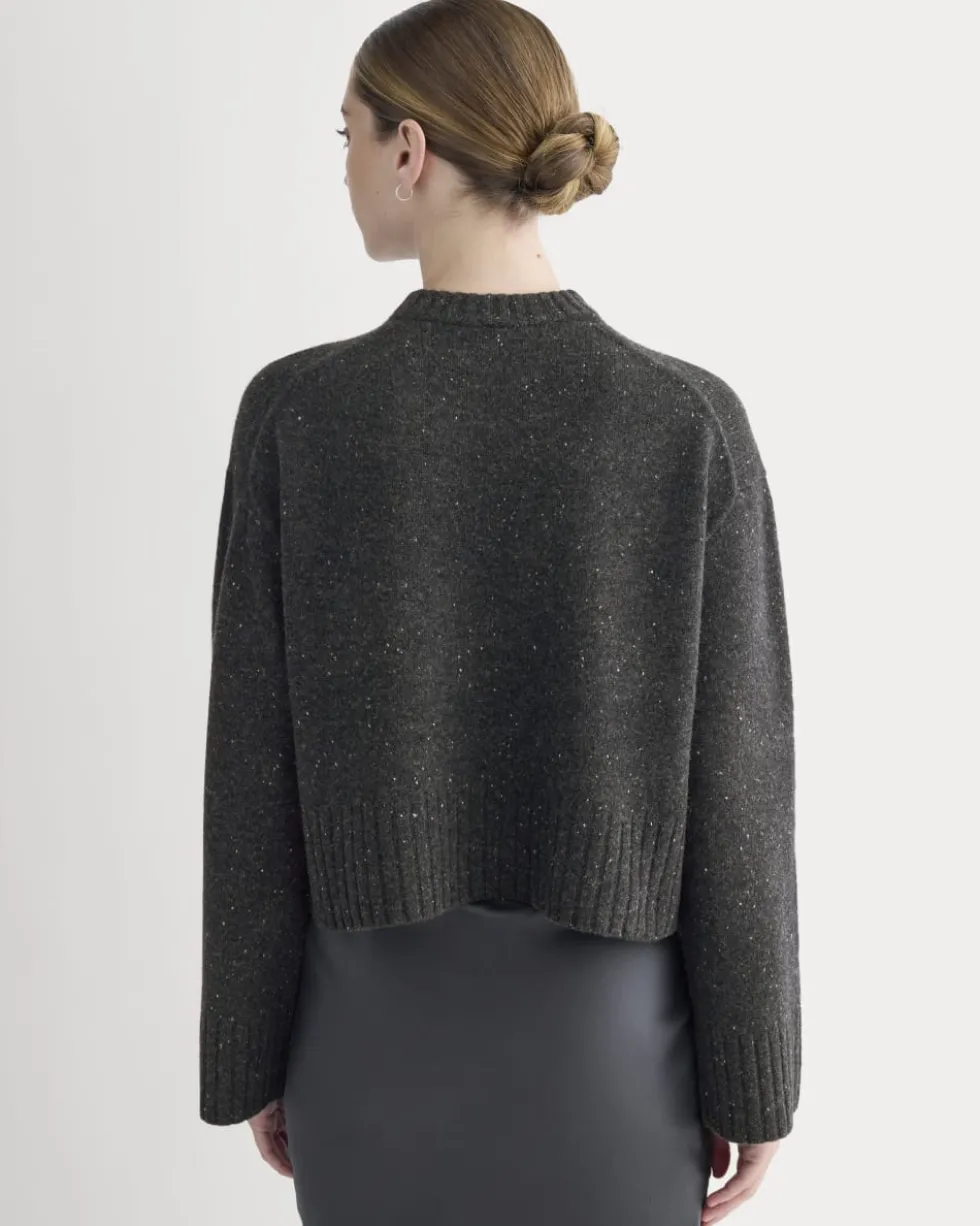 Cropped Boxy Crew in Luxe Merino