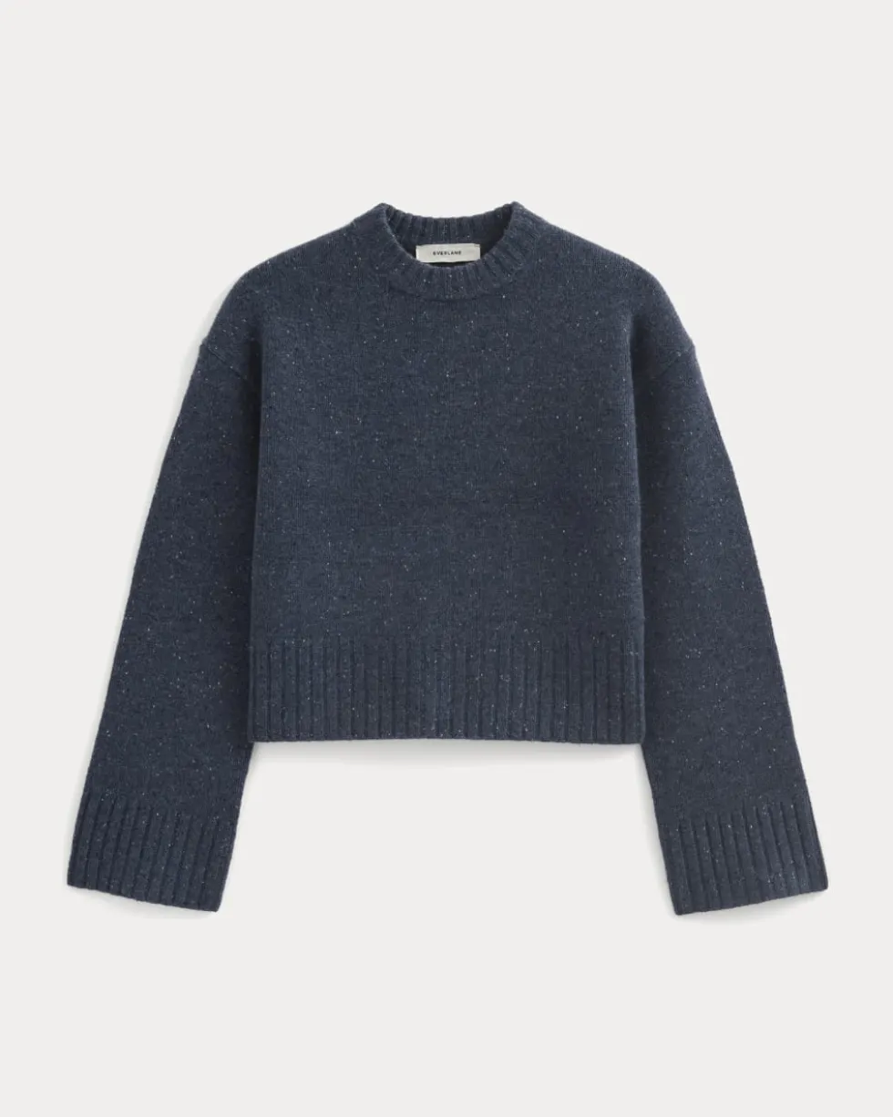 Cropped Boxy Crew in Luxe Merino