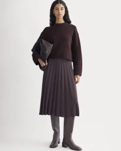 Cropped Boxy Crew in Luxe Merino