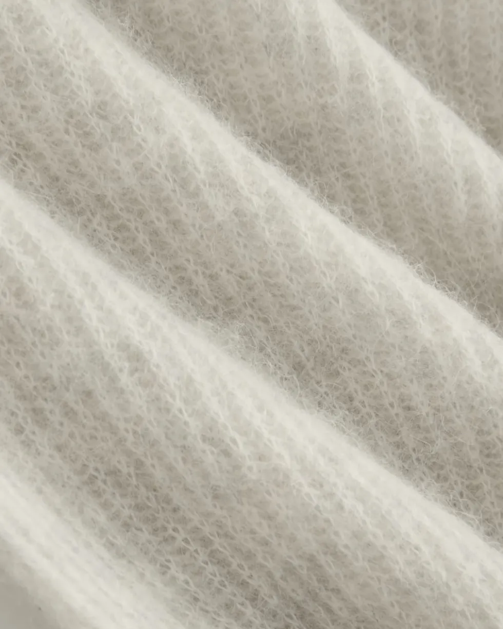 Cropped Cocoon Sweater in Alpaca