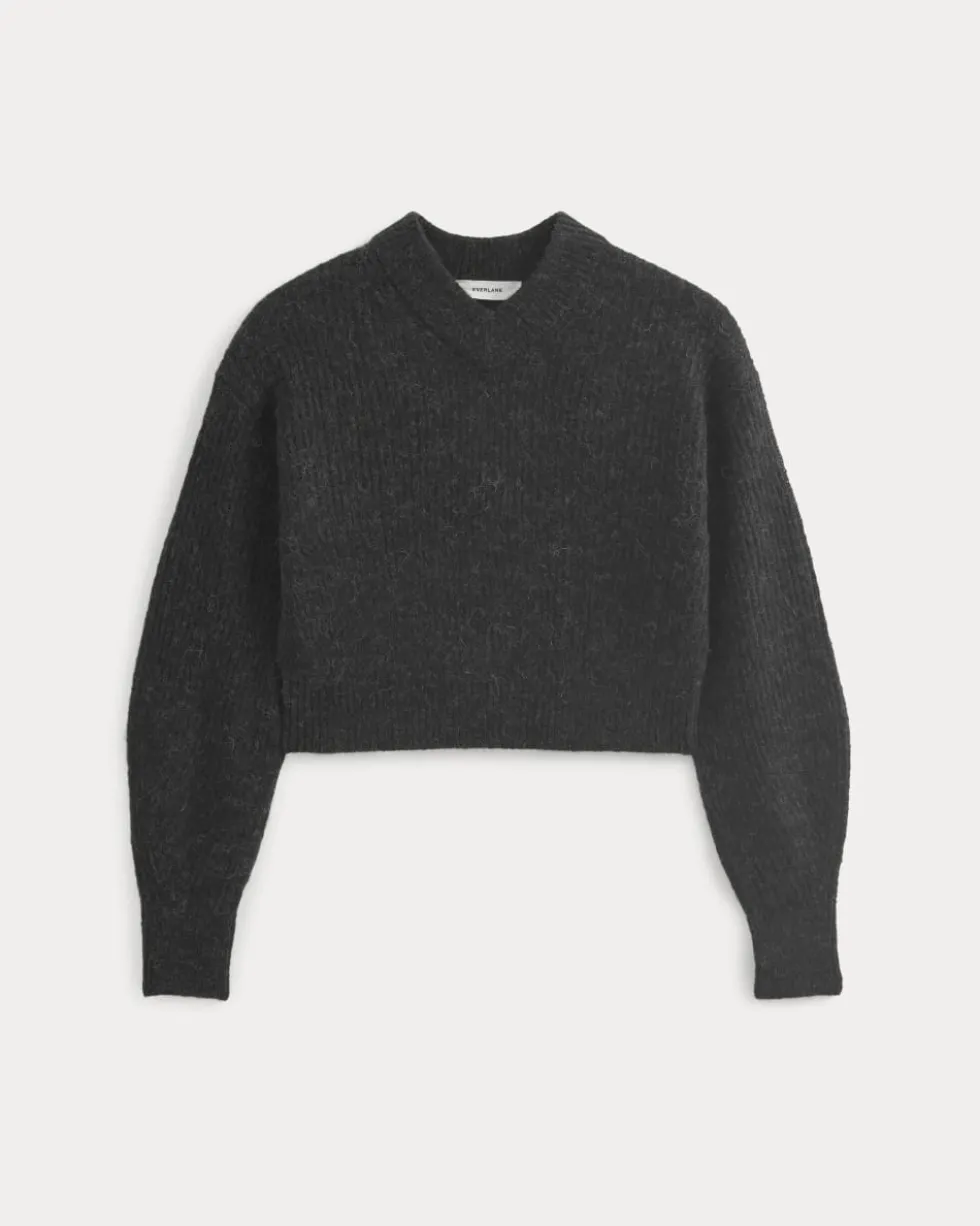 Cropped Cocoon Sweater in Alpaca