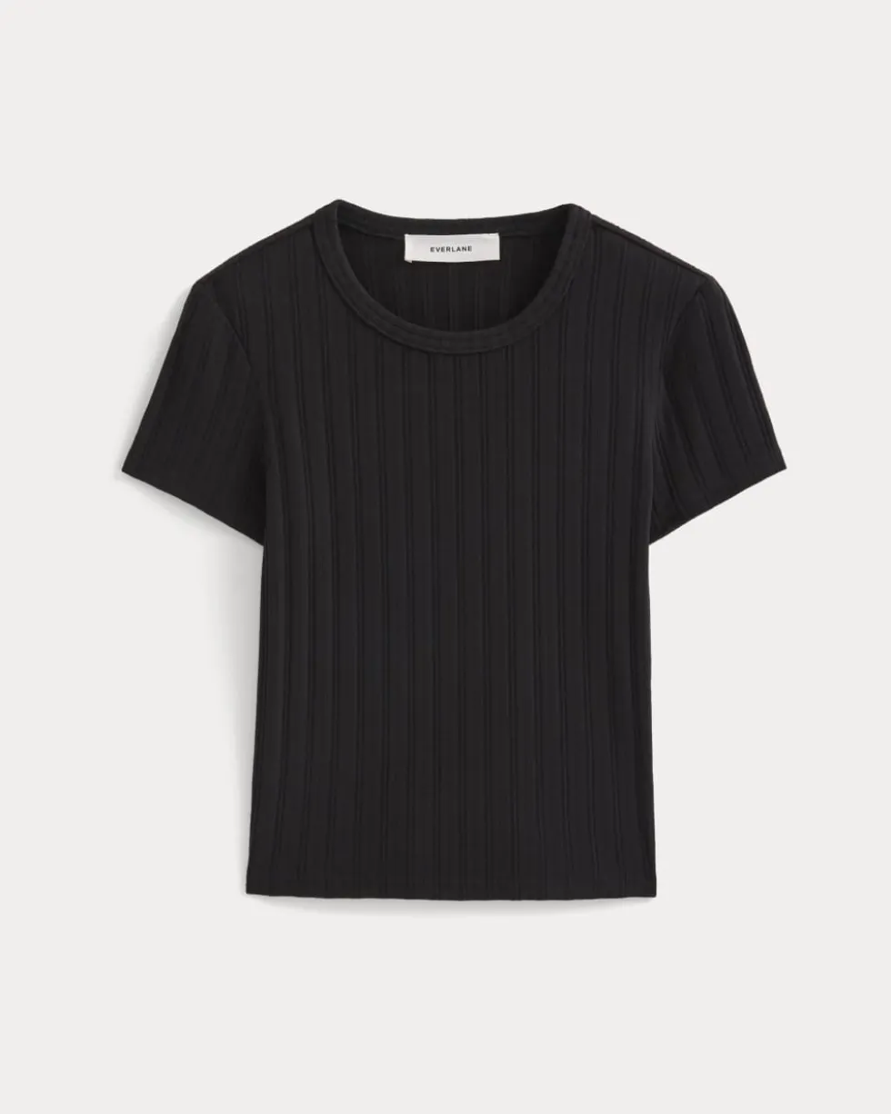 Cropped Crew in Pointelle
