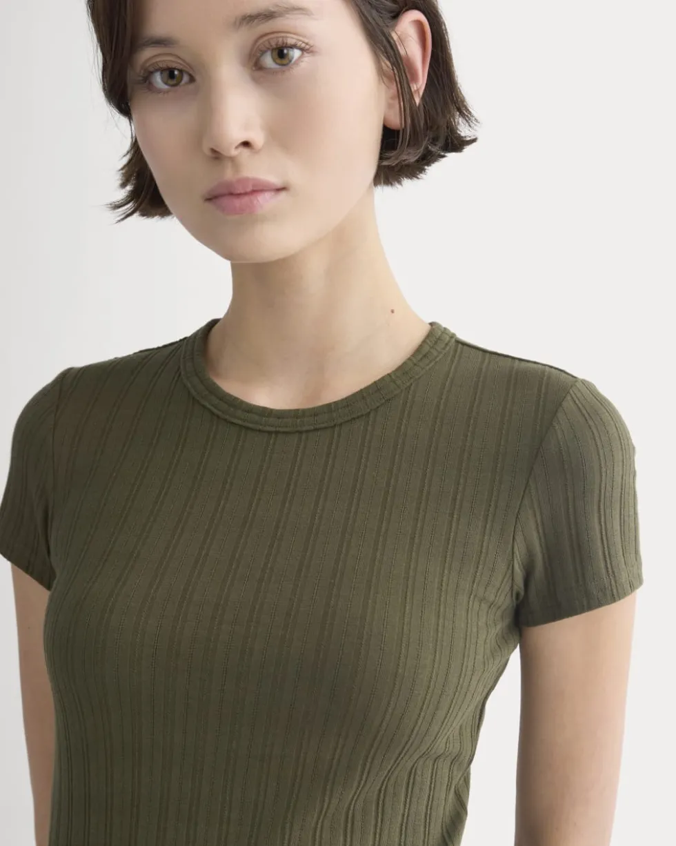 Cropped Crew in Pointelle
