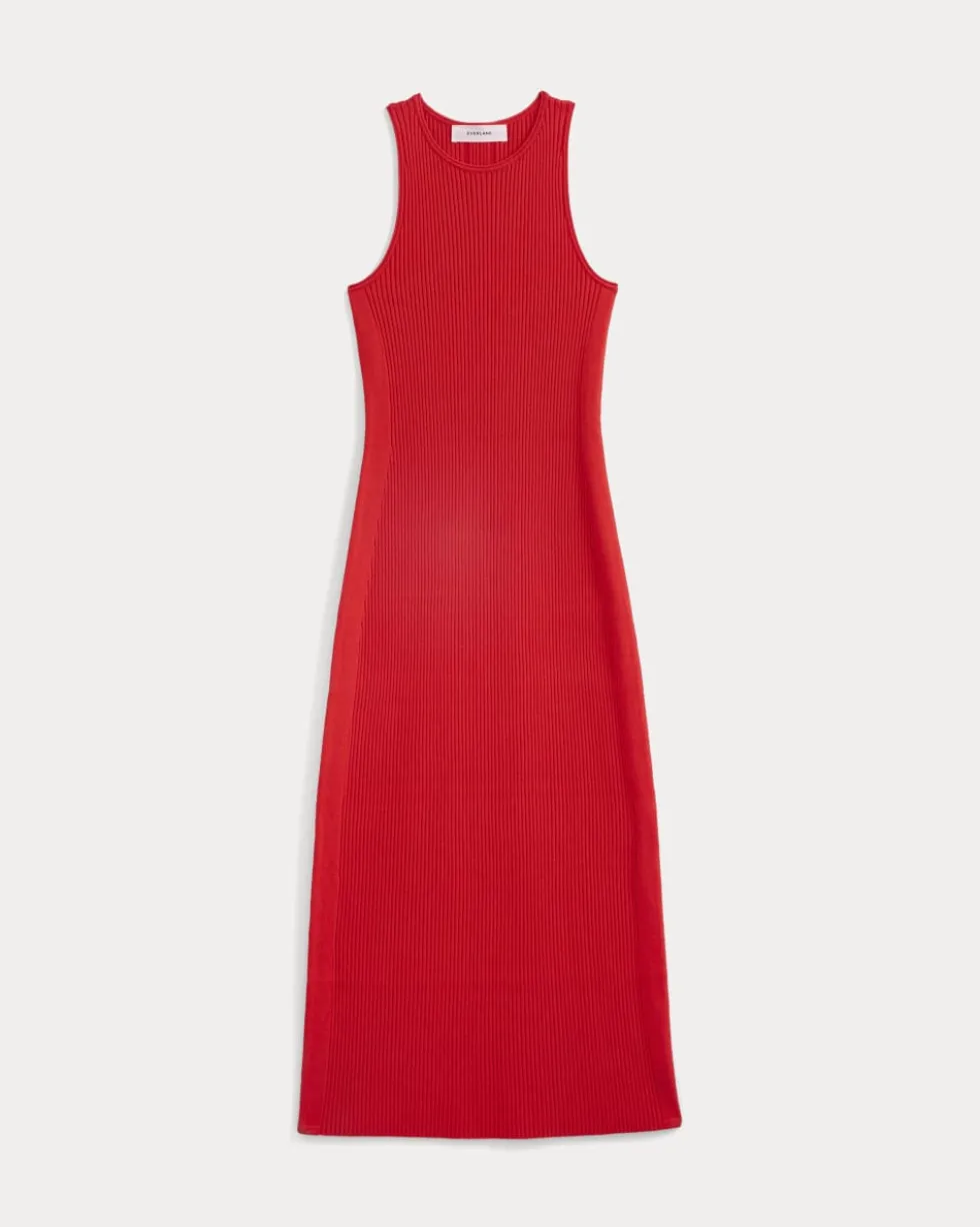 Cutaway Ribbed Midi Dress